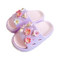 Chinelos De EVA Com Solado Macio E Antiderrapante Em Duas Cores Para Meninas, Sandálias Versáteis E Chinelos De EVA Com Solado Macio E Antiderrapante Em Duas Cores Para Meninas, Sandálias Versáteis E