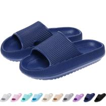 Chinelos de EVA macios antiderrapantes rosyclo Kids Cloud Slides azul-marinho