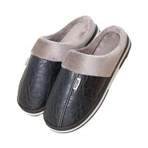 Chinelos De Inverno Casuais Para Homens Em Tamanho Grande, Impermeáveis, De Couro PU, Forrados Com