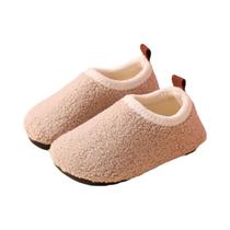 Chinelos De Inverno De Algodão Para Meninos E Meninas, Sola Macia, Antiderrapante, Calçados De