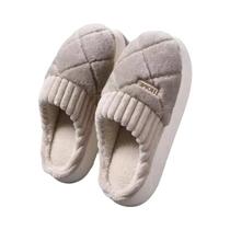 Chinelos De Inverno Femininos Casuais Para Uso Interno, Com Solado Macio, Antiderrapante, Térmicos,