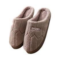 Chinelos De Inverno Femininos De Algodão Para Uso Interno, Solado Grosso, Quente, Antiderrapante,