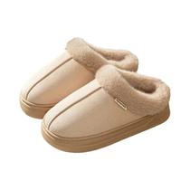 Chinelos De Inverno Femininos Em Couro PU Antiderrapantes Para Uso Interno E Externo Botas De Neve Chinelos De Inverno Femininos Em Couro PU Antiderrapantes Para Uso Interno E Externo Botas De Neve