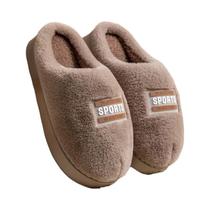 Chinelos De Inverno Femininos Para Uso Interno Com Laço, Quentes, Antiderrapantes, Sola Grossa De Chinelos De Inverno Femininos Para Uso Interno Com Laço, Quentes, Antiderrapantes, Sola Grossa De