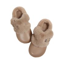 Chinelos De Inverno Impermeáveis Para Mulheres, Com Pelúcia, Solado Grosso, Quentes E Confortáveis,