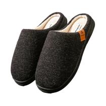 Chinelos De Inverno Masculinos Com Espuma De Memória, Forro De Suede Macio, Super Quentes E