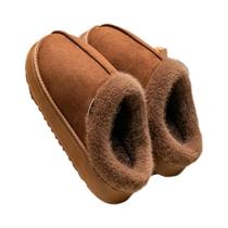 Chinelos De Inverno Masculinos Com Forro De Pelúcia E Sola Grossa Antiderrapante Para Casais