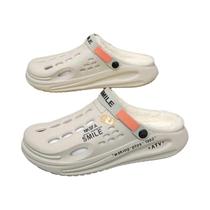 Chinelos De Inverno Masculinos Quentes E Peludos, Confortáveis, De Algodão, Para Uso Interno E