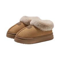 Chinelos De Inverno Unissex Forrados Com Fleece, Quentes, Para Uso Interno E Externo, Sola Grossa,