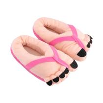 Chinelos De Inverno Unissex Para Pés Grandes, Macios E Quentes, Divertidos Para Casais