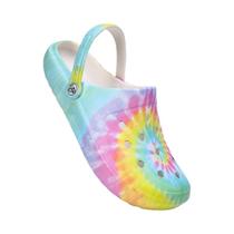 Chinelos De Jardim Femininos Tie-dye Leves, Antiderrapantes E Confortáveis Para Praia