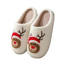 Chinelos De Natal Quentes De Inverno Para Mulheres, Sola Macia, Pantufas Para Casal, Para Quarto