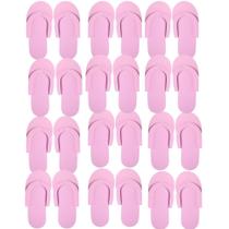 Chinelos de pedicure, chinelos descartáveis Khakho, 12 pares, rosa