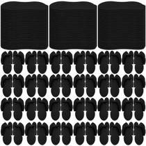 Chinelos de pedicure descartáveis JageLy 90 pares para mulheres pretos