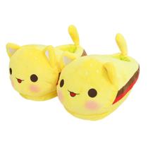 Chinelos de pelúcia Aphmaus Chips Cat Anime para mulheres, tamanho 35-42 Chinelos de pelúcia Aphmaus Chips Cat Anime para mulheres, tamanho 35-42