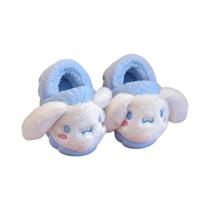 Chinelos De Pelúcia Kawaii HelloKitty Para Meninas, Sola Macia, Antiderrapante, Calçados Quentes De