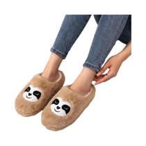 Chinelos De Pelúcia Marrom Com Estampa De Capivara Para Homens E Mulheres, Solas Macias
