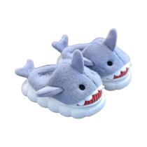 Chinelos De Pelúcia Quentes Para Crianças, Meninas E Meninos, Com Design De Tubarão, Calçados Para Chinelos De Pelúcia Quentes Para Crianças, Meninas E Meninos, Com Design De Tubarão, Calçados Para