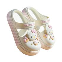 Chinelos De Praia Antiderrapantes Hello Kitty Kuromi Para Meninas, Sapatos De Personagem De Anime