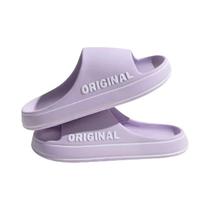 Chinelos De Praia Femininos Em Cores Sólidas Feslishoet Antiderrapantes Para Banheiro Interno