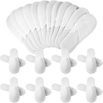 Chinelos de spa descartáveis Jecery White 40 pares antiderrapantes Chinelos de spa descartáveis Jecery White 40 pares antiderrapantes