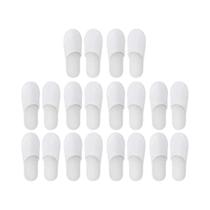 Chinelos descartáveis fechados para homens e mulheres, sapatos do hotel, convidado branco, 10 pares Chinelos descartáveis fechados para homens e mulheres, sapatos do hotel, convidado branco, 10 pares