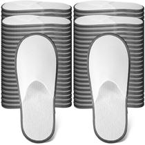 Chinelos descartáveis Ramede, 80 pares, antiderrapantes, Hotel Spa, cinza