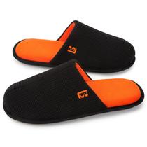 Chinelos domésticos LongBay Comfy Knit Scuff Memory Foam Laranja