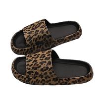 Chinelos Femininos Com Estampa De Leopardo E Sola Grossa, Estilo Coreano, Chinelos De Verão Para Uso Chinelos Femininos Com Estampa De Leopardo E Sola Grossa, Estilo Coreano, Chinelos De Verão Para Uso