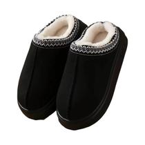 Chinelos Femininos De Inverno Forrados E Quentes, Sola Macia, Calçados De Algodão Para Uso Interno E Chinelos Femininos De Inverno Forrados E Quentes, Sola Macia, Calçados De Algodão Para Uso Interno E
