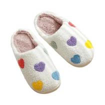 Chinelos Femininos De Inverno Quentes Antiderrapantes Com Sola Macia De Algodão E Textura Chinelos Femininos De Inverno Quentes Antiderrapantes Com Sola Macia De Algodão E Textura