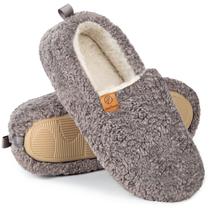Chinelos femininos EverFoams Soft Curly Full Memory Foam, cinza Chinelos femininos EverFoams Soft Curly Full Memory Foam, cinza