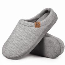 Chinelos femininos FamilyFairy Memory Foam Slip On Cool Grey 40-41