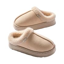 Chinelos Femininos Fluffy Quentes Antiderrapantes Para Uso Interno Com Sola Grossa EVA Moda Unissex