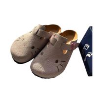 Chinelos Femininos Fofos Hello Kitty Anime Com Sola Grossa Antiderrapante Para O Verão - Presente Chinelos Femininos Fofos Hello Kitty Anime Com Sola Grossa Antiderrapante Para O Verão - Presente