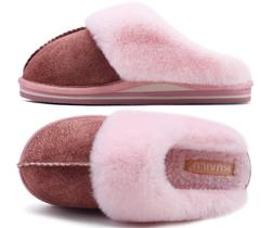 Chinelos femininos KuaiLu rosa com espuma viscoelástica dupla antiderrapante 9