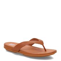 Chinelos FitFlop Gracie Leather EO8592-080 bronzeado claro