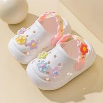 Chinelos Florais De Verão Para Meninas, Sola Macia, Sandálias Antiderrapantes Para Uso Interno E Chinelos Florais De Verão Para Meninas, Sola Macia, Sandálias Antiderrapantes Para Uso Interno E