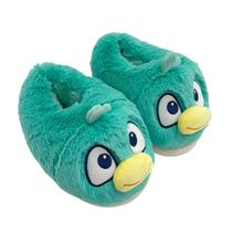 Chinelos Fluffy House Cartoon Duck Plush para mulheres