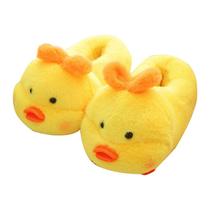 Chinelos fofos de desenho animado Duckling Plush Warm Winter House