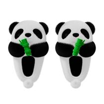 Chinelos fofos de pelúcia Panda para casa aconchegante e fofa em família