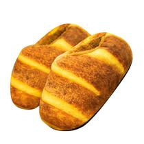 Chinelos Funny Cartoon Bread Plush Warm Winter Shoes Cozy Chinelos Funny Cartoon Bread Plush Warm Winter Shoes Cozy