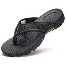 Chinelos GUBARUN Masculinos Esportivos Casuais para Exterior Preto Chinelos GUBARUN Masculinos Esportivos Casuais para Exterior Preto