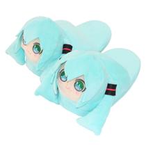 Chinelos Hatsune Mikus Anime Plush Cute Warm Household