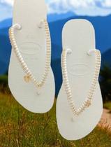 Chinelos havaianas personalizados com pingente