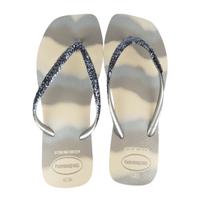 CHINELOS HAVAIANAS SQUARE GLITTER PARTY 4149417 Cor:BEG.PAL-PRATAMANHO:35