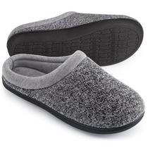 Chinelos HomeTop femininos tricotados viscoelásticos 7-8 US Space Black