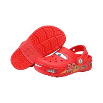 Chinelos Infantis Vermelhos Impermeáveis e Respiráveis da Disney Lightning McQueen Pixar