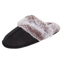 Chinelos Jessica Simpson Comfy Faux Fur Memory Foam Pretos Chinelos Jessica Simpson Comfy Faux Fur Memory Foam Pretos