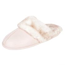 Chinelos Jessica Simpson Comfy Faux Fur Memory Foam Rosa